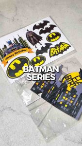 [1 SET] TOPPER KERTAS BATMAN AVENGER HIASAN KUE TART TANCAPAN SISIPAN CAKE DECORATION CUPCAKE ULANG TAHUN ULTAH ANAK COWOK LAKI LAKI MARVELL KARTUN CARTOON KARTON KELELAWAR HAPPY BIRTHDAY SUPERHERO