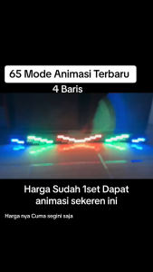 Strobo Kaca Animasi 4 Baris Mobil Pickup Truck Bus