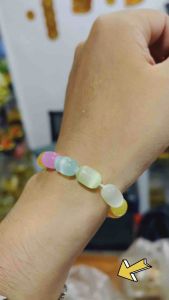 Vòng tay đá Mắt Mèo Lu trụ mang phong cách trẻ trung năng động cho Nam Nữ.