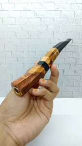 Pipa Once Padutan Kayu Kelor Hitam & Kombinasi Liwung Kelor Emas