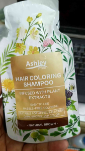 30ml Hair Coloring Shampoo/Hair Darkening Shampoo Black& Normal Brown Infused with Plants Extracts