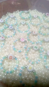 cincin manik manik beadsring gaya korea inisial bulat