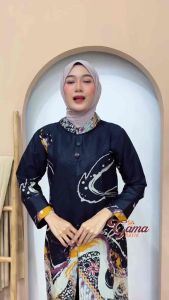 Batik Couple Baju Batik Modern Atasan Wanita Tunik Bolero dan Kemeja