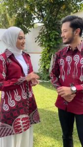 Batik Couple Baju Batik Modern Tunik(Busui) dan Kemeja