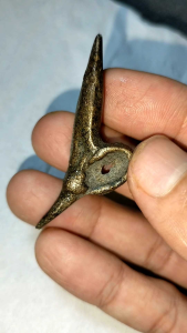 Patung kembang kantil kuningan asli