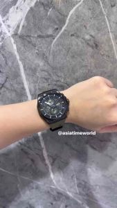 [Original] E6842 MCRIGGN Expedition EXP Chronograph Mens Watch with Green Dial and Green Silicone Strap | Official Warranty