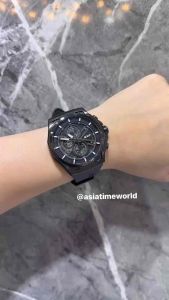 [Original] E6842 MCRIGBA Expedition EXP Chronograph Mens Watch with Black Dial and Black Silicone Strap | Official Warranty