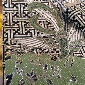 Kain Pengantin Lawasan Hijau Sage Wardah