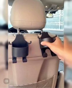 กระเป๋าถือ ที่วางแก้ว น้ํา ตะขอแขวน ที่วางแก้วน้ํา ติดพนักพิงศีรษะ นั่งรถยนต์ด้านหลัง สำหรับกระเป๋าถือ