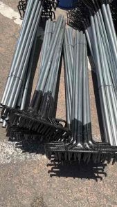 คราด คราดเหล็กด้ามยาว คราดมือเสือด้ามเหล็ก คราดโกยใบไม้ ใบหญ้า คราดโกยฟาง