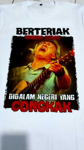 Kaos Distro IWAN FALS - SUMBANG Kaos Band Kaos Iwan fals Kaos Oi Kaos Falsmania Premium