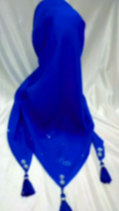 Segi Empat Paris Premium Tassel Manik Manik Mutiara