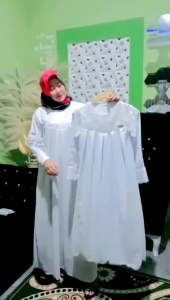 Stelan Gamis Anak Terbaru 2024: Inara Gamis Anak Warna Putih