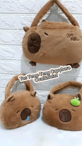 Tas Teng-Teng Boneka Capybara Oval Selempang Ransel