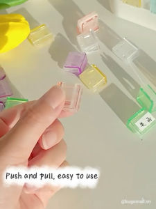 Kẹp góc tam giác kẹp chữ nhật kẹp tài liệu kẹp giấy nhiều màu