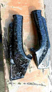 Cover Duck Dek Corong Udara Ninja 150 RR Old Karbon