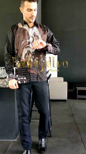 Bodhisattva Batik: Baju Batik Pria Modern Lengan Panjang Premium Ukuran M L XL XXL