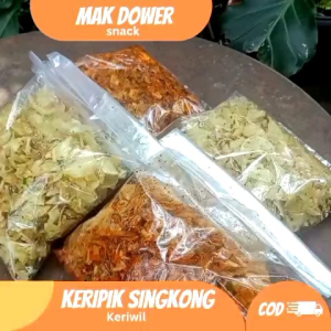 Keripik Singkong kriwil pedas Gurih Original Rasa Bawang Daun jeruk