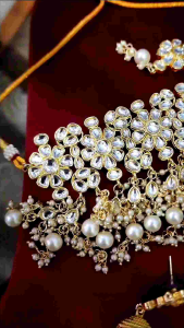 Haseenas White Kundan Choker