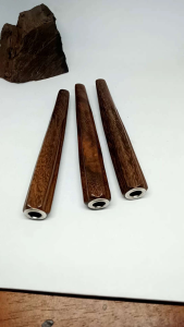 Klokotan Kayu Kelor Emas Motif Belimbing Segi Enam H153
