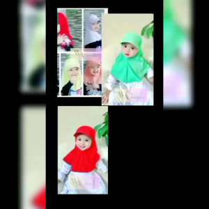 HIJAB ANAK TOPI SPORTY ANAK BAYI 0 -14 Bulan / 1-8 tahun Kerudung bayi TOPI SPORTY BAYI jilbab Terbaru anti panas Istan