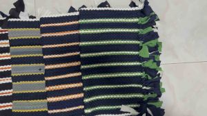 ผ้าเช็ดเท้า ถักทอมือ พรมคละลาย คละสี ราคาถูก - พรมเช็ดเท้า แบบถักทอมือ