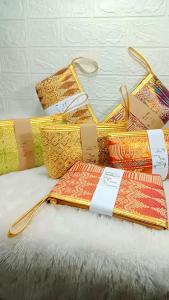 Souvenir Dompet Songket Kosmetik: Praktis & Berkualitas