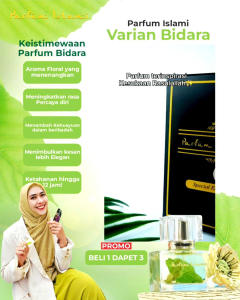 Parfum Islami Wanita Varian Bidara Favorit Ustadzah Oki Setiana Dewi Original Non Alkohol Wangi Lembut Tahan Lama