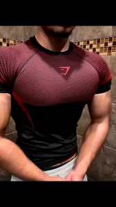 Áo Thun Nam Tập Gym Form Ôm G.S – Thun Lạnh Co Giãn 4 Chiều Mát Body Chuẩn Size M-XXL