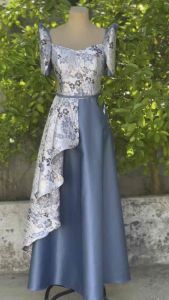Modern Filipiniana Iris Dress Overlap