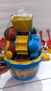 Mainan Cetakan Pasir Anak Serokan Pantai Ember Set no WJS 004