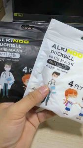 [50pcs Set] ALKINDO Kids Hijab Face Mask 4-Layer | Muslim Girl Mask | Age 4-12 | Soft & Breathable