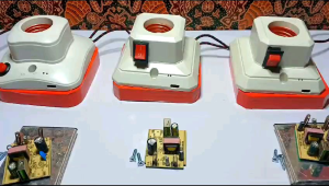 fitting + tutup disertai saklar untuk merakit joule thief