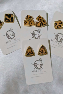 Matt Ri Quality Feral Fashion Earrings Hypoallergenic Non tarnish 029 for women accessories
