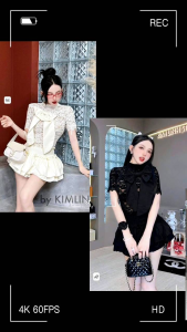 Set thiết kế CV tầng có lót áo len ren co giãn gắn nơ vai chuẩn style trẻ trung năng động phù hợp mặc nhiều dịp