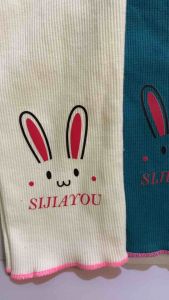 Paket Hemat 3 Pcs Legging Anak Curly 1-8 Tahun Katun Rib Spandek Motif Kelinci SIJIAYOU