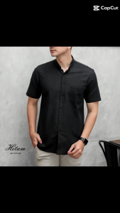 Paket Hemat 3 Pcs Kemeja Polos Lengan Pendek Pria Dewasa Katun