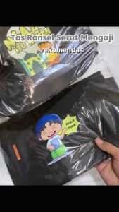 Murazhshop - String Bag Anak Anak Exciteds Tas Serut Mengaji Anak Laki Laki