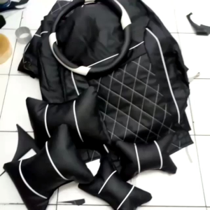 Sarung jok mobil Bahan Lederluq Avanza G 2023 bonus bantalan dan sarung stir