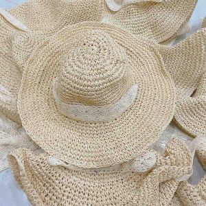 Mũ cói đi biển nơ ren vintage nhiều kiểu nón cói móc xinh xắn cho bạn nữ Tiệm Cói Xinh