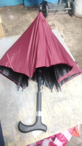 umbrella with crutch with uv protection