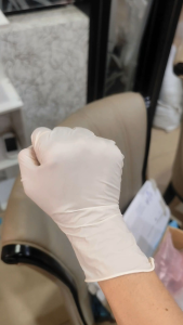 (100PCS) M-Max Latex Gloves Examination Gloves AQL 1.5