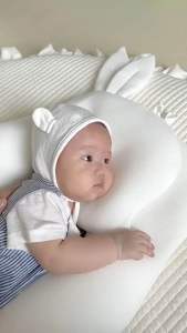 Gối Chữ U Gối Chặn Bông Hình Thỏ Đa Năng Mochee Chất Vải Mềm Mịn