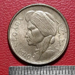 Koin Indonesia Koleksi kuno Asli 50 sen Dipanegara Tahun 1952 BEKAS