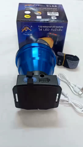 1000w LampuKepala Tiger-9188 Rechargeable Portable Usb Type-C Headlamp Headlight