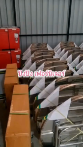 โต๊ะพับ โต๊ะสแตนเลสขนาด 4 ฟุต รุ่นเหลี่ยม โต๊ะสแตนเลสทั้งตัว 100% โต๊ะอาหาร