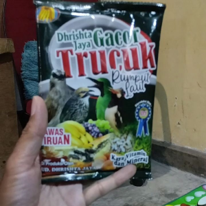 makanan burung trucuk gacor hijau rumput laut kemasan 150gram