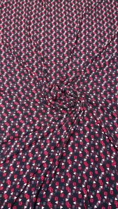 kain crepe buble - kain crepe premium - kain crepe buble lembut padat warna dasar hitam
