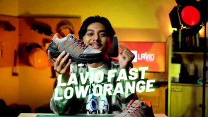 Sepatu Pria Wanita Outdoor Gunung Hiking Trekking Mendaki Anti Slip Lavio Fast Low Orange