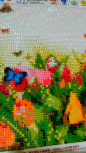Fully Furnished Tulips with butterfly DIY 5D Diamond Rhinestone Painting Wall Frame Decore(No Frame)